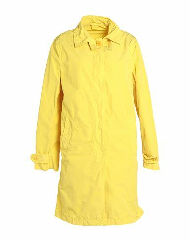 Aspesi Woman Overcoat & Trench Coat Yellow Polyester, Polyamide Cover