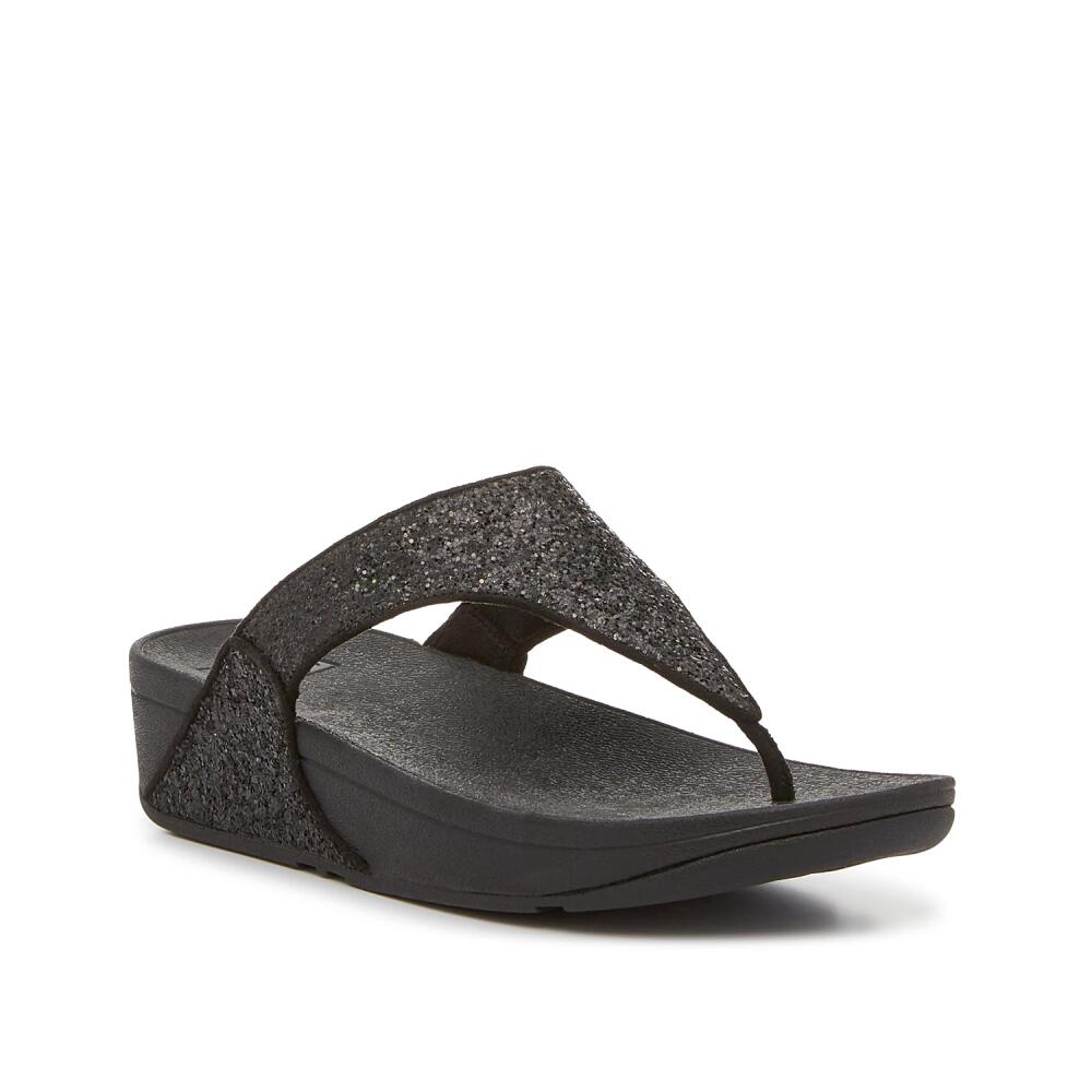 FitFlop Lulu Glitzy Wedge Sandal | Women's | Black Cover