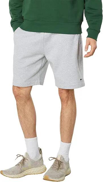 Lacoste Essentials Cotton Blend Shorts (Silver Chine) Men's Clothing Cover