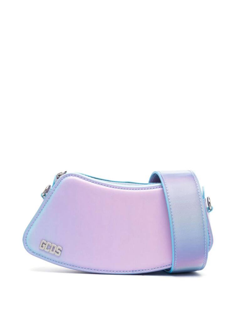 GCDS Comma holographic shoulder bag - Blue Cover