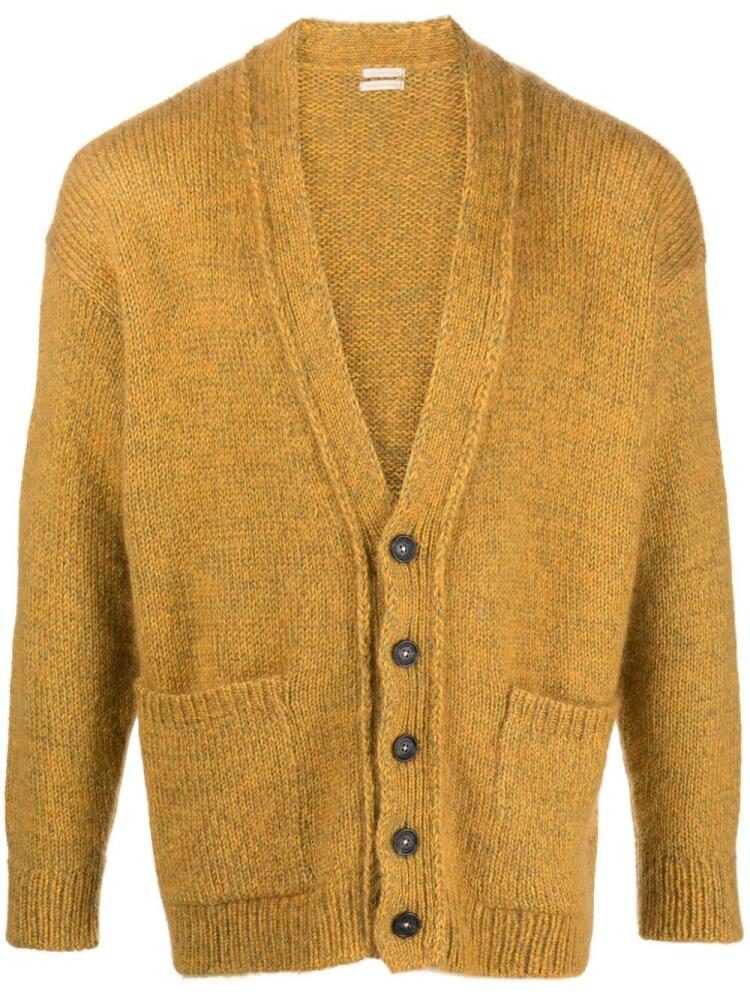 Massimo Alba mélange wool-blend cardigan - Yellow Cover