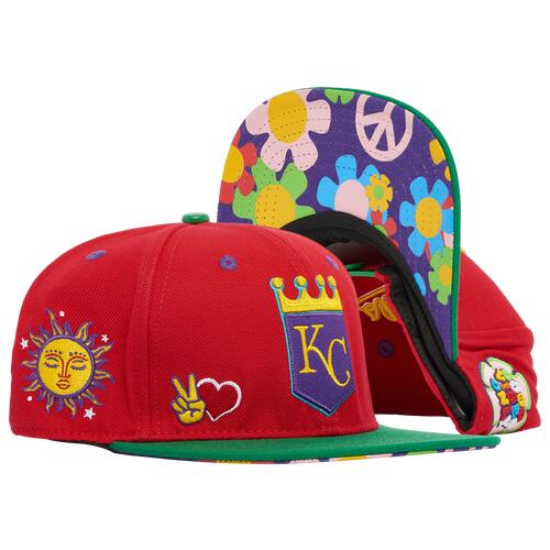 Pro Standard Royals Peace & Love Snapback Hat - Adult Red Cover