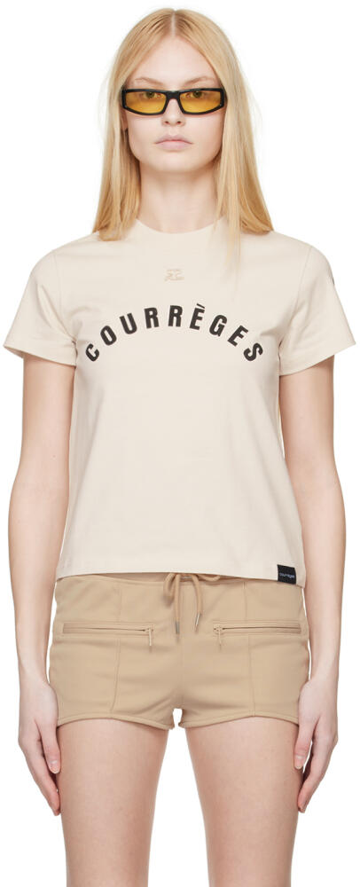 Courrèges Beige AC Straight T-Shirt Cover