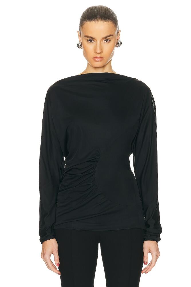 KHAITE Ciro Top in Black Cover