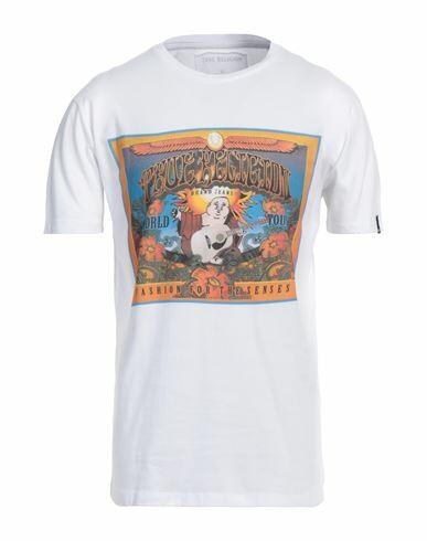 True Religion Man T-shirt White Cotton Cover