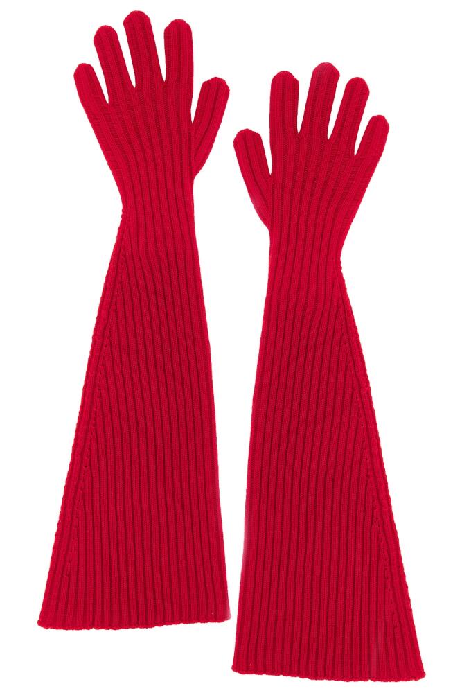 The Row Fergie Gloves in Red Cover