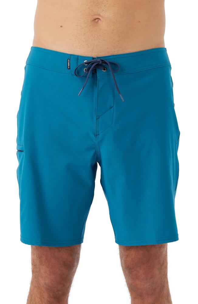 O'Neill Hyperfreak Heat Solid Board Shorts in Bay Blue Cover