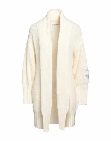 Hinnominate Woman Cardigan Ivory Acrylic, Polyester Cover