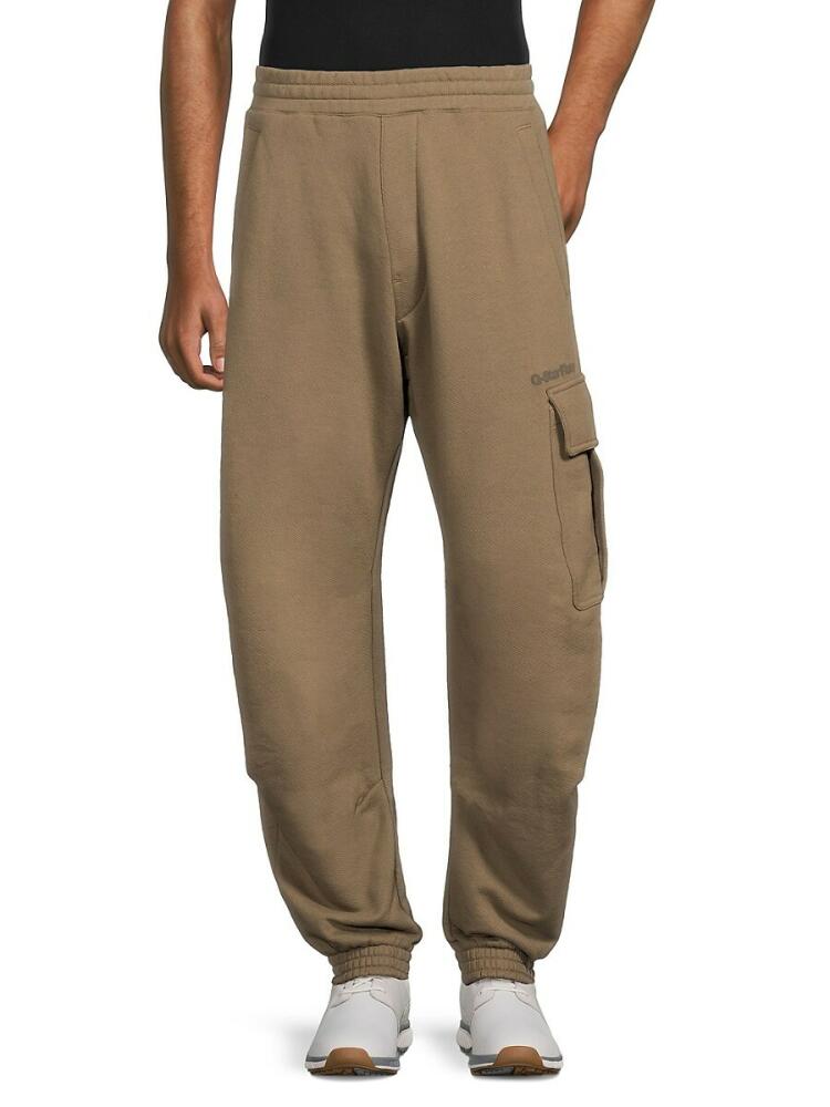 G-Star RAW Men's Solid Cargo Joggers - Brown Cover