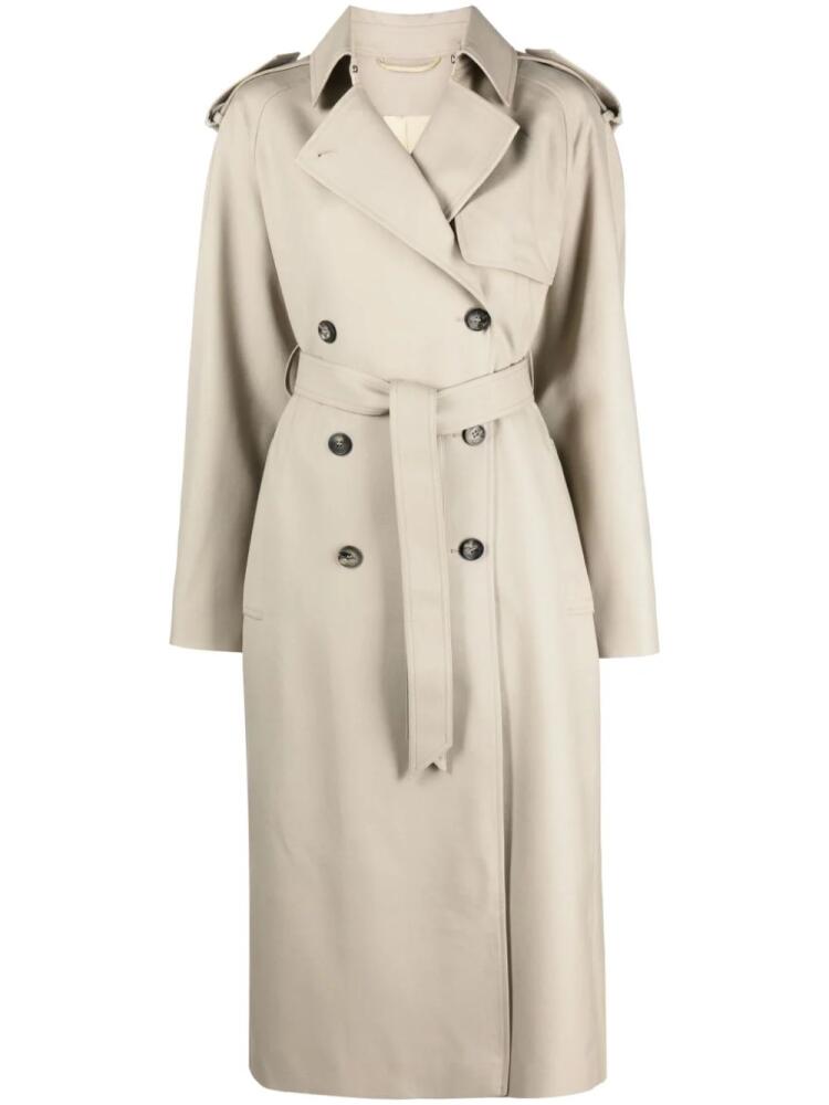 ISABEL MARANT Jepson belted trench coat - Neutrals Cover