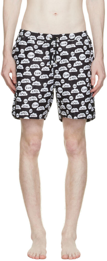 Sunspel SSENSE Exclusive Black Swim Shorts Cover