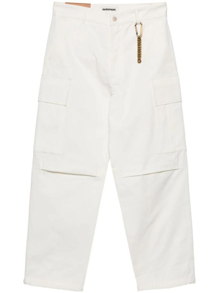 DARKPARK Saint cargo trousers - White Cover