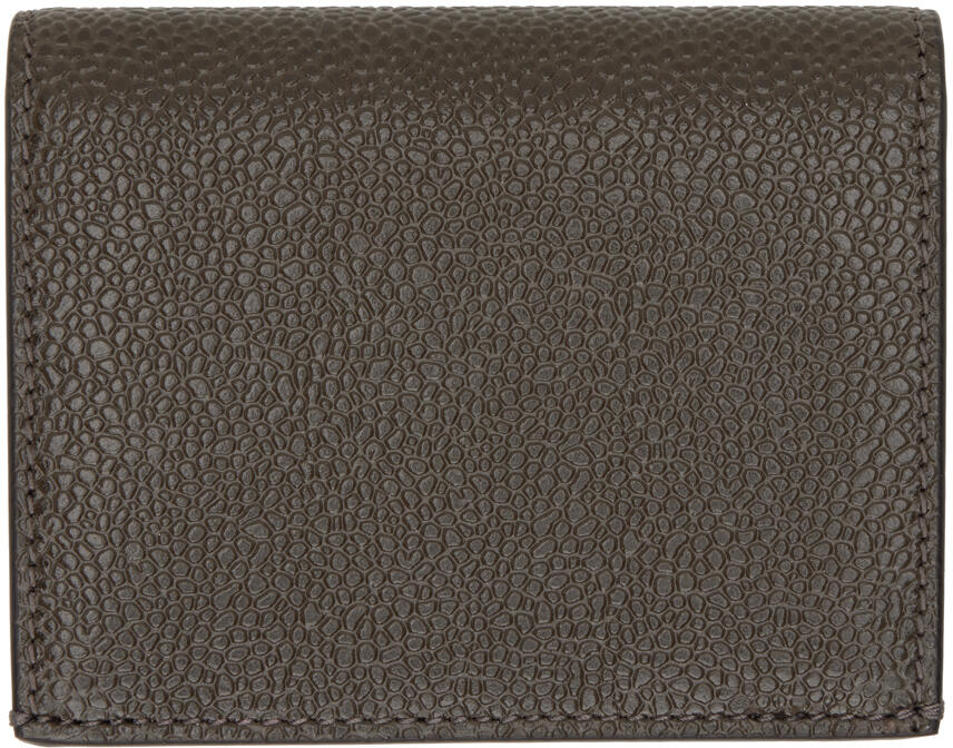 Thom Browne Brown Double Card Wallet Cover