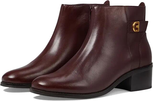 Cole Haan Holis Buckle Bootie (Bloodstone Leather) Women's Boots Cover