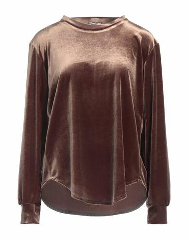 Rue Du Bac Woman Top Bronze Polyester, Elastane Cover