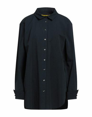 Marques' Almeida Woman Shirt Midnight blue Cotton Cover