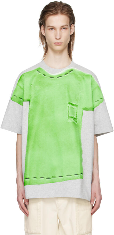 JW Anderson Gray Trompe L'Oeil T-Shirt Cover