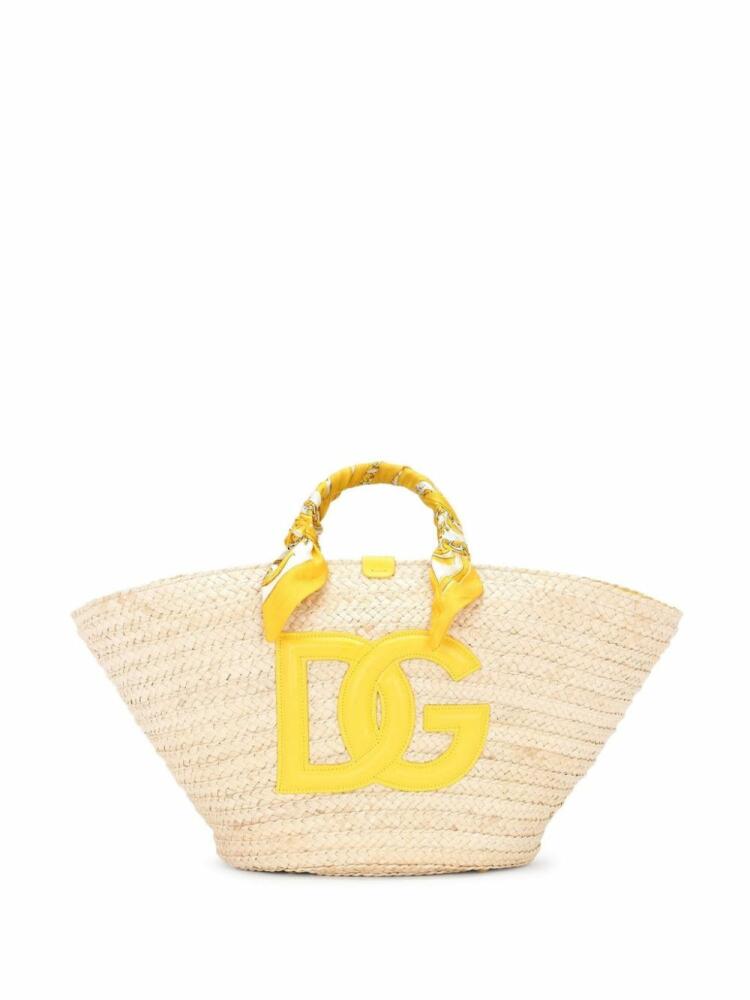 Dolce & Gabbana medium Kendra interwoven tote bag - Neutrals Cover