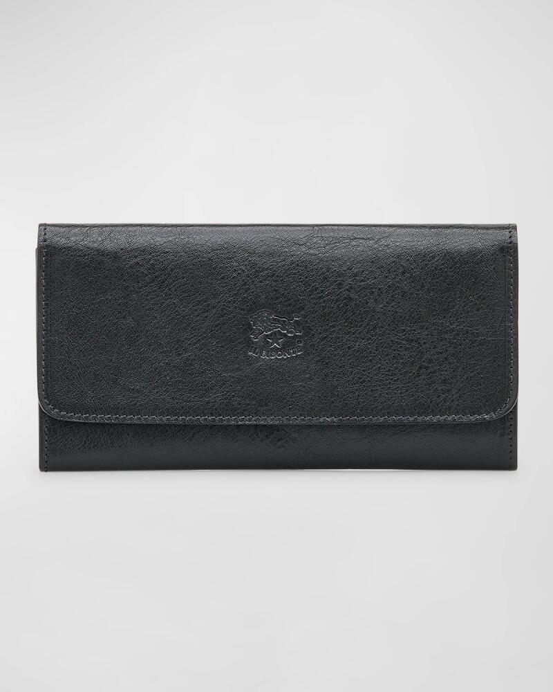 Il Bisonte Trifold Leather Continental Wallet Cover