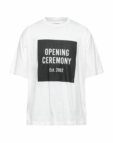 Opening Ceremony Man T-shirt White Cotton Cover