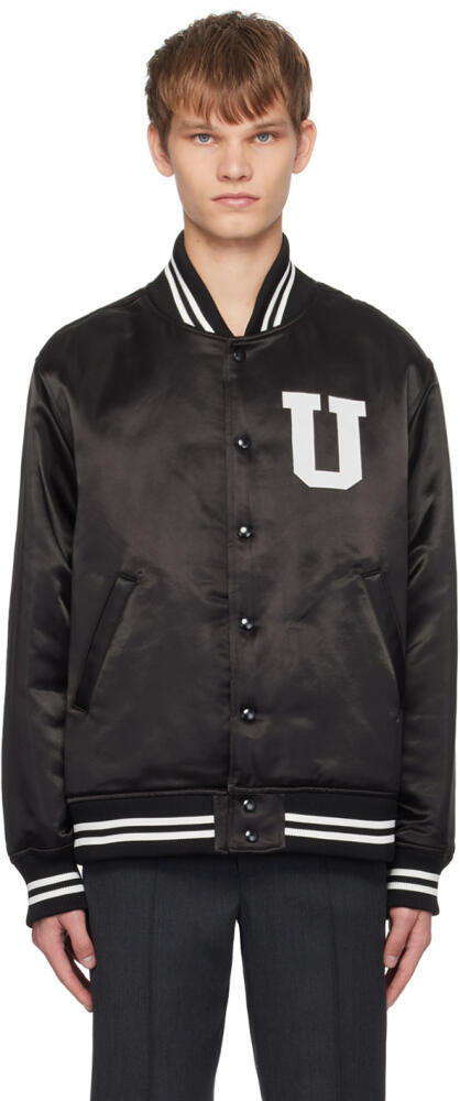 UNDERCOVER Black Graphic Print Bomber Jacket Cover