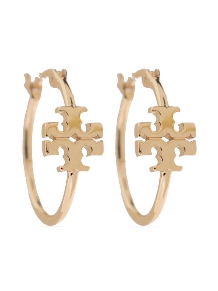 Tory Burch logo-sculpted hoop hearings - Gold Cover