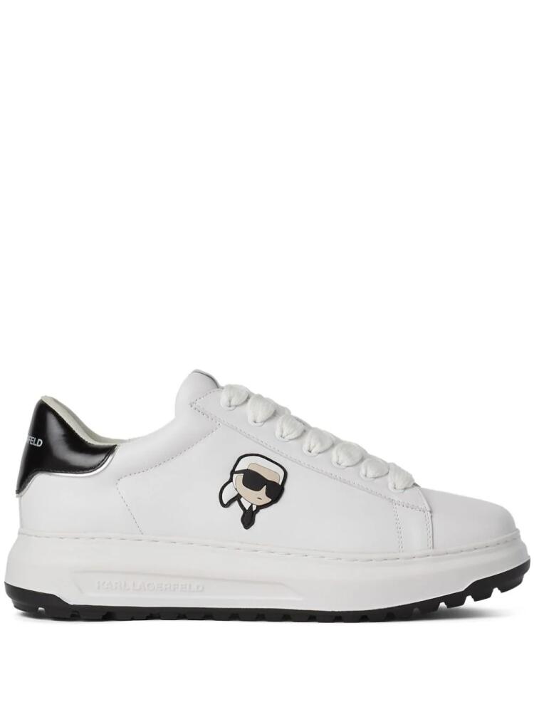 Karl Lagerfeld Ikonik NFT Kapri leather sneakers - White Cover