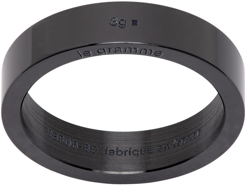 Le Gramme Black 'La 3g' Ribbon Ring Cover