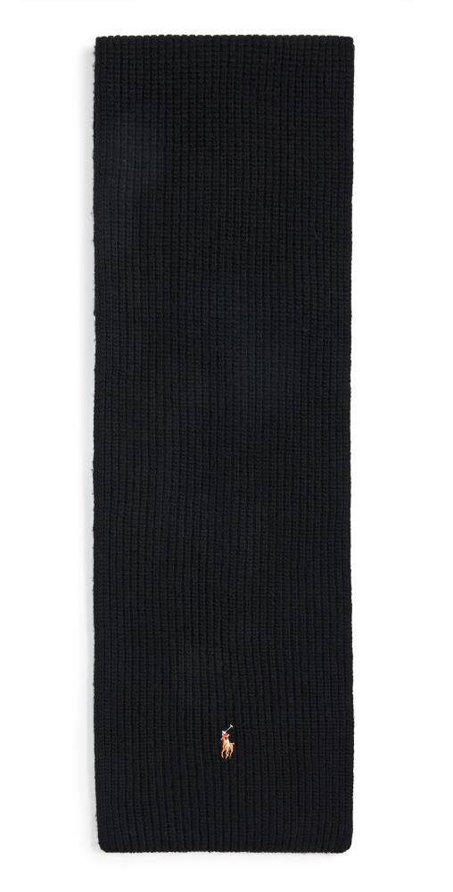 Polo Ralph Lauren Signature Knit Scarf Polo Black Cover