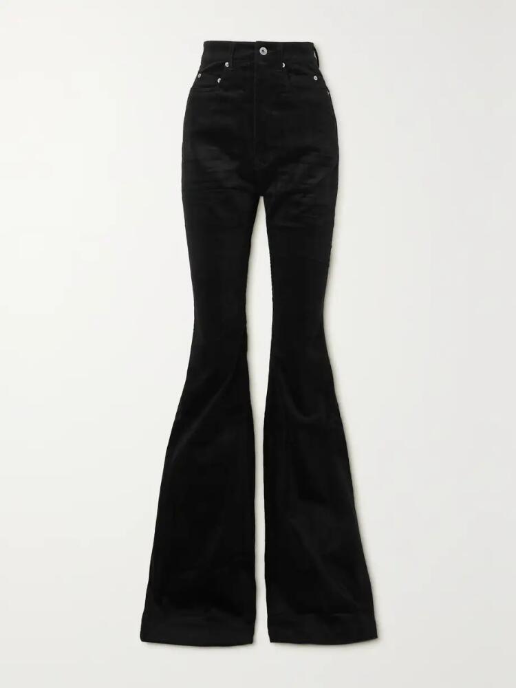 Rick Owens - Bolan Cotton-blend Corduroy Flared Pants - Black Cover