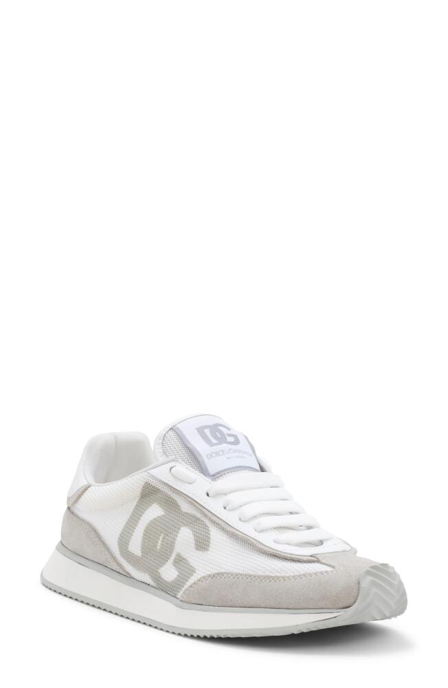 Dolce & Gabbana Aria Logo Sneaker in Bianco/Bianco Cover