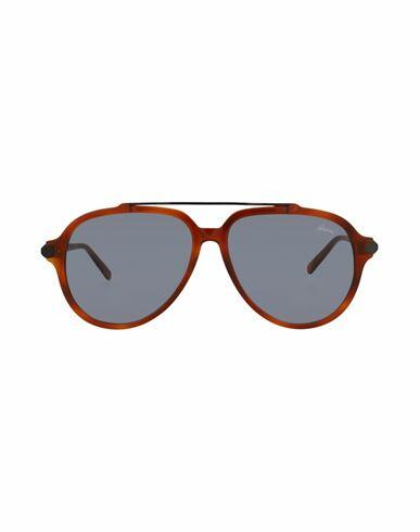 Brioni Aviator-frame Acetate Sunglasses Man Sunglasses Brown Acetate Cover