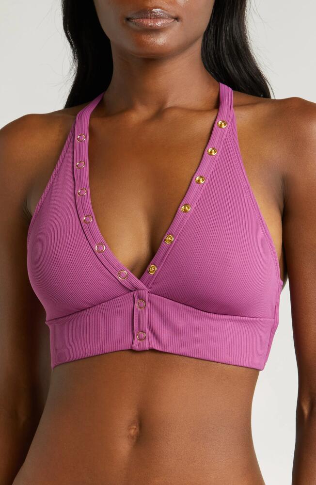 Robin Piccone Amy Halter Bikini Top in Lotus Cover