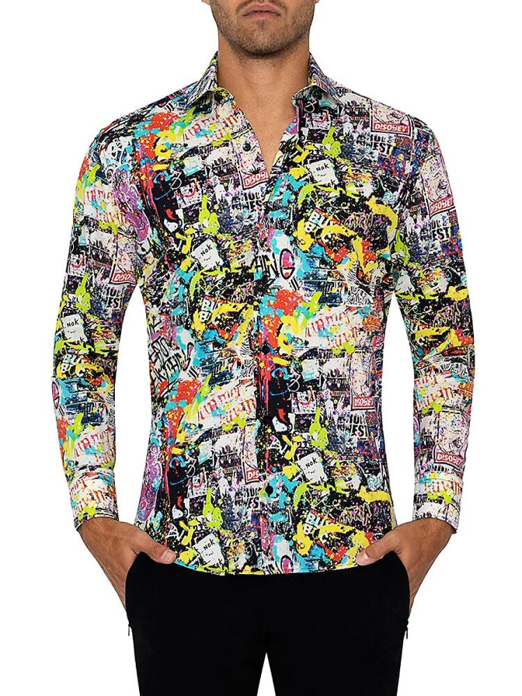 Bertigo Men's Oliver Abstract Sport Shirt Cover