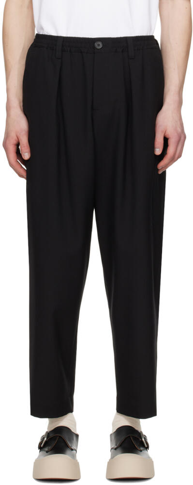 Marni Black Drawstring Trousers Cover