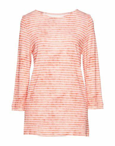 Majestic Filatures Woman Sweater Orange Viscose, Linen Cover