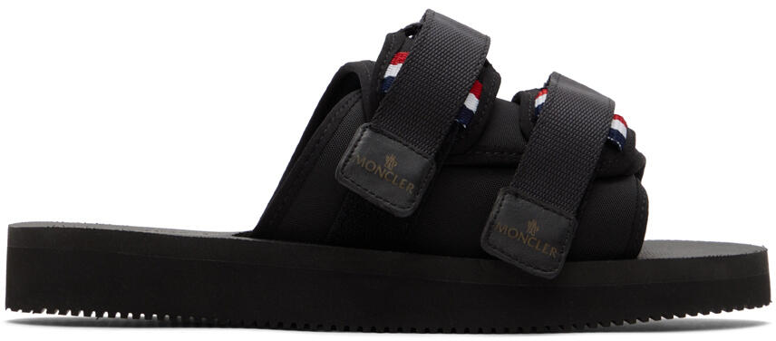 Moncler Black Slideworks Sandals Cover