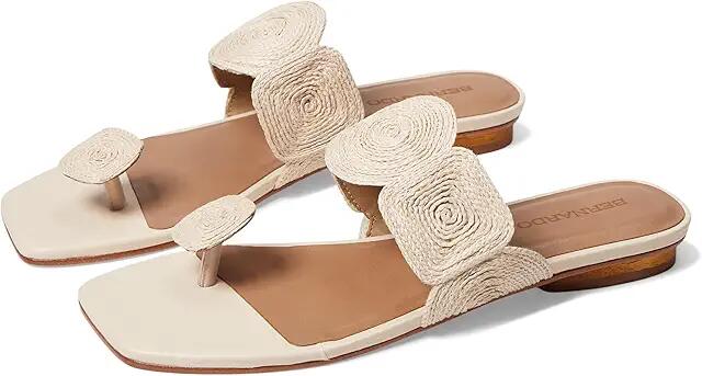 Bernardo Palermo Raffia (Ivory) Women's Shoes Cover