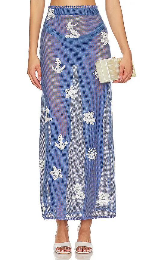 Agua Bendita Cyprus Skirt in Blue Cover