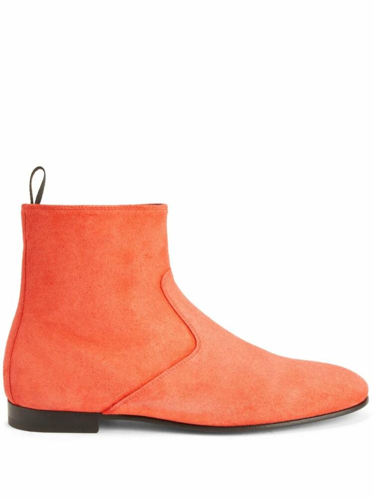 Giuseppe Zanotti Ron suede ankle boots - Red Cover