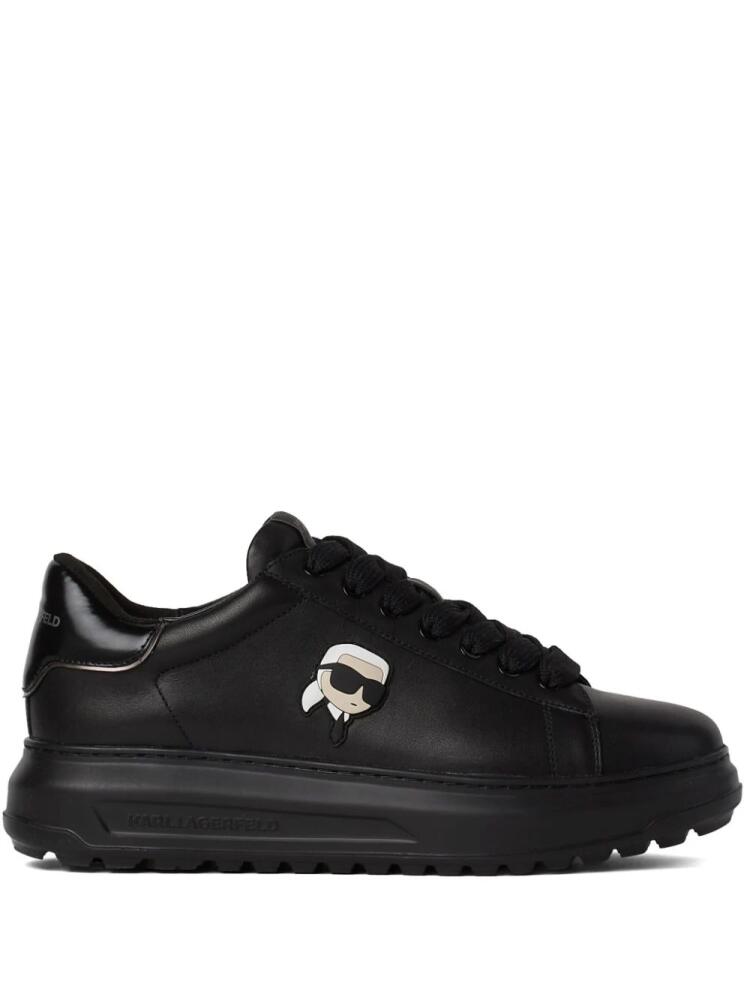 Karl Lagerfeld Ikonik NFT Kapri leather sneakers - Black Cover