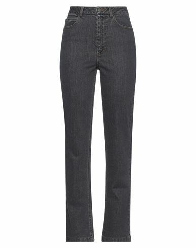 Soallure Woman Jeans Grey Cotton, Elastane Cover