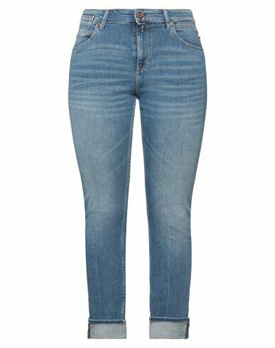 Replay Woman Jeans Blue Cotton, Lyocell, Elastomultiester, Elastane Cover