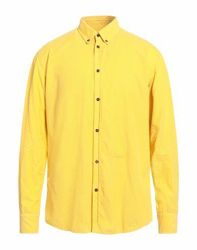 Dsquared2 Man Shirt Yellow Cotton Cover