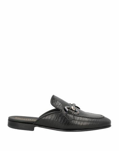 Giovanni Conti Man Mules & Clogs Black Leather Cover