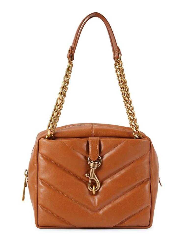 Rebecca Minkoff Women's Edie Maxi Leather Shoulder Bag - Caramel Cover