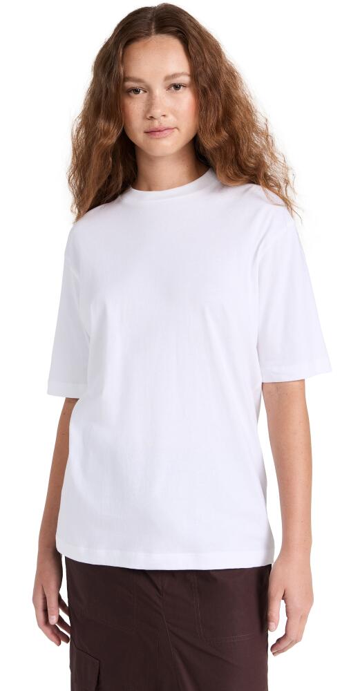 Tibi Mock Neck Unisex Tee White Cover