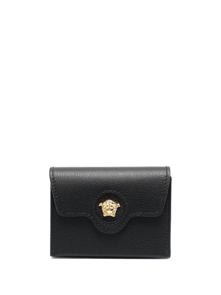 Versace La Medusa leather cardholder - Black Cover