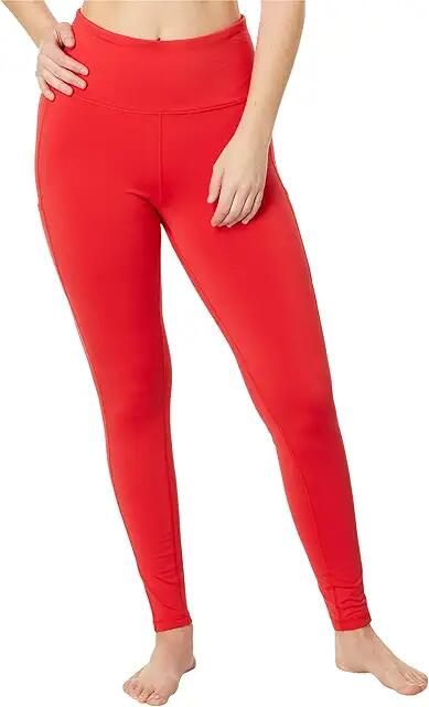 Hot Chillys Micro Elite Chamois Pocket Leggings (Modern Red) Women's Clothing Cover