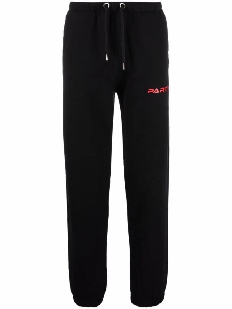 Just Cavalli Party side-graphic track trousers - Black Cover